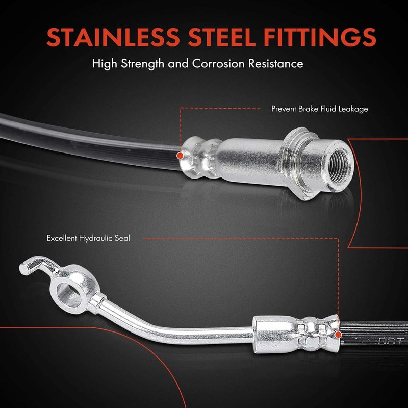 A-Premium Brake Hydraulic Hose for Lexus IS300 2016-2020 - Image 4