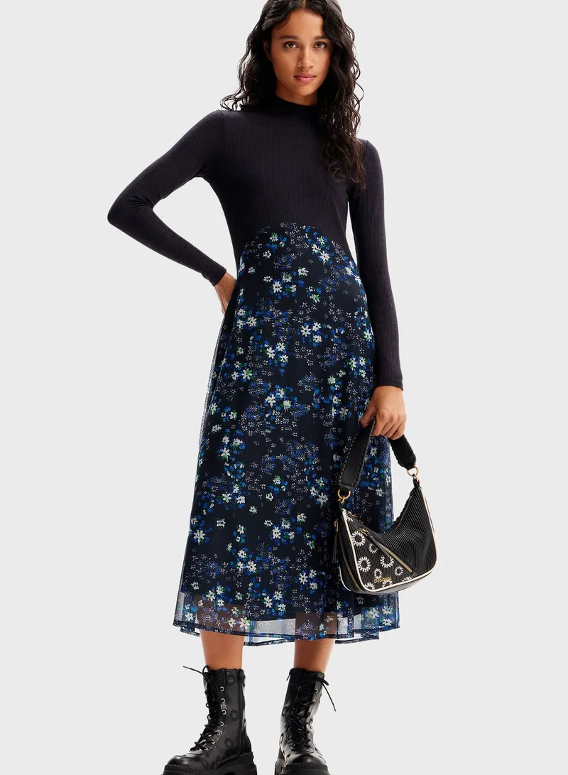 DESIGUAL Patchwork Hobo Bag