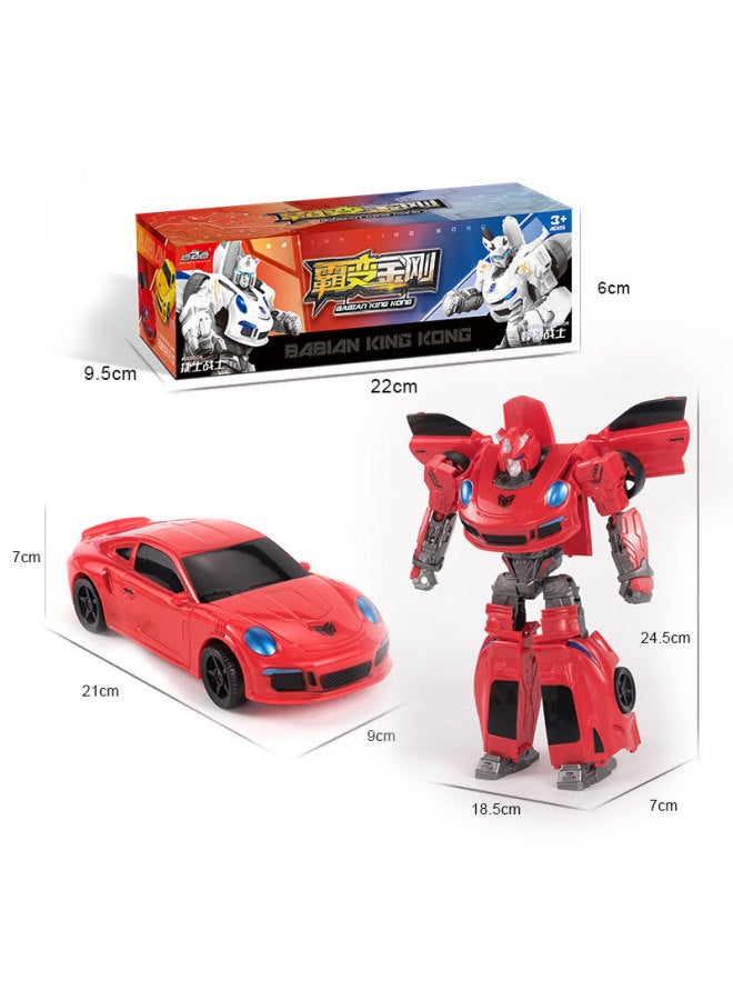 Boy Toy Transformation Robot Wasp Optimus Warrior Figure Robot Transformation Car Toy Gift Box-Color:R27 Transformed Red Bee 【boxed】 - Image 1