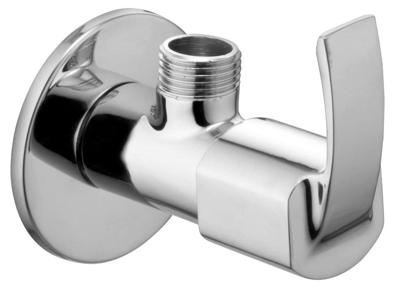 ALTON QBA9025 Brass Angle Valve With Wall Flange Chrome