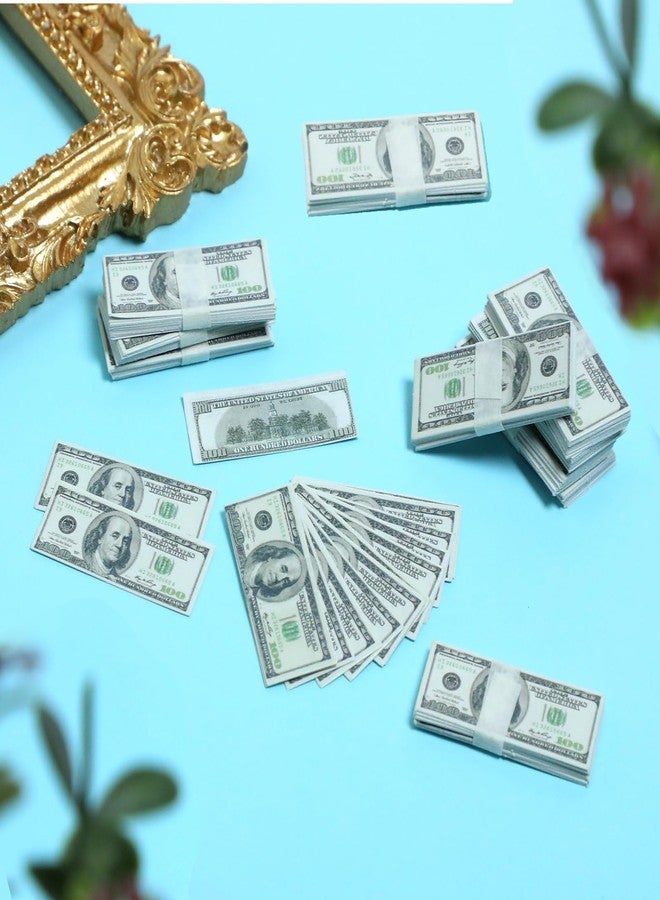 Gabrella 210 Pcs 1:12 Dollhouse Miniature Scene Model Mini Dollar Bills, Fake Bills for Dollhouse Scene Model Craft Supply Dollhouse Accessories - Image 5