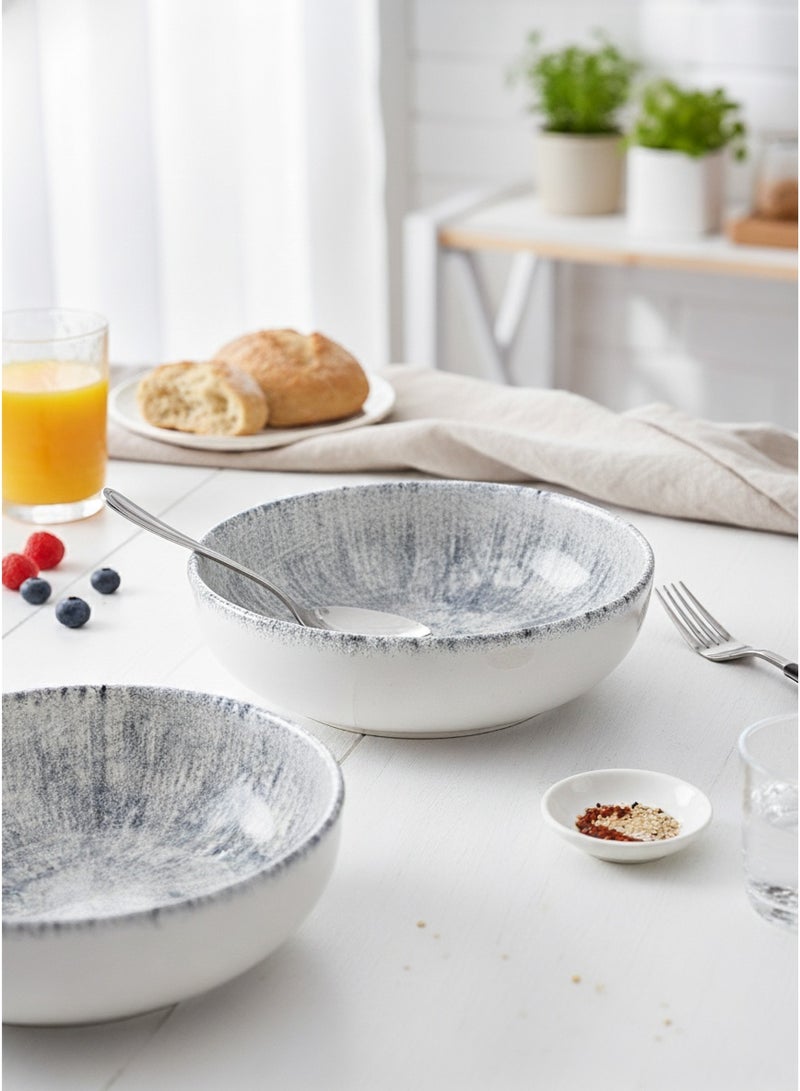 EDESSA وعاء حساء سيراميك دائري إديسا أستين - 15 سم، وعاء مصمم متعدد الألوان (مجموعة من 1) - Image 1