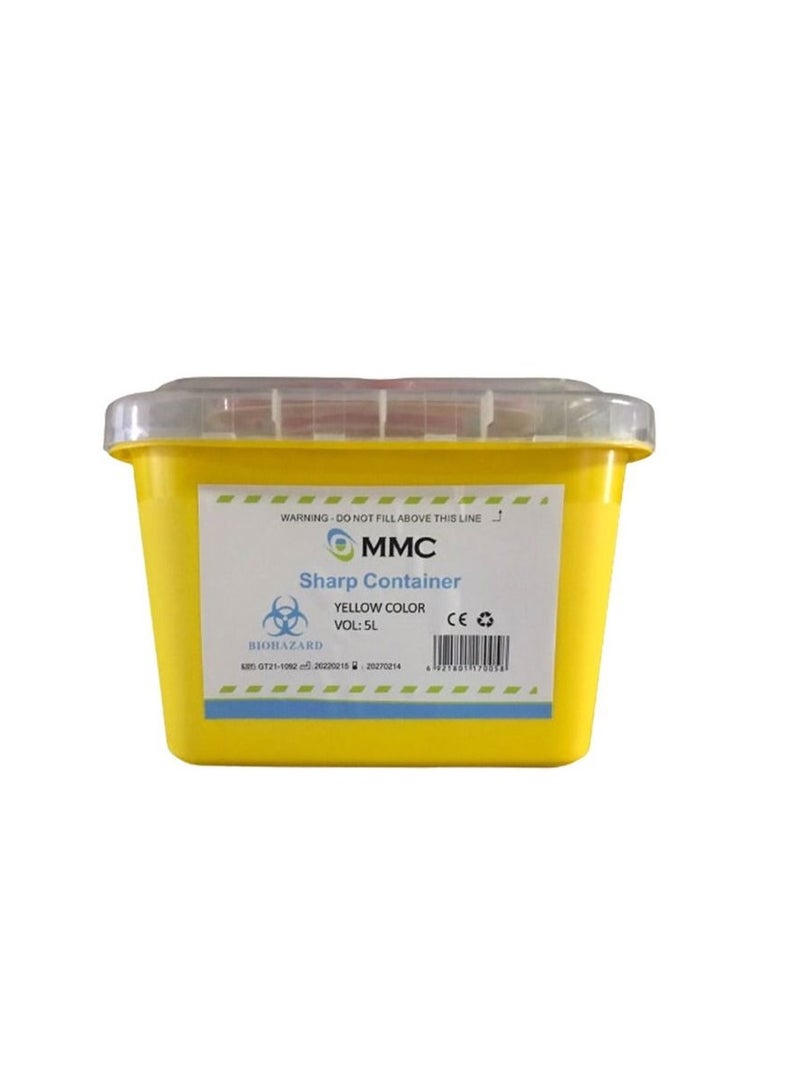 Sharp Container Box 5 Liter Yellow