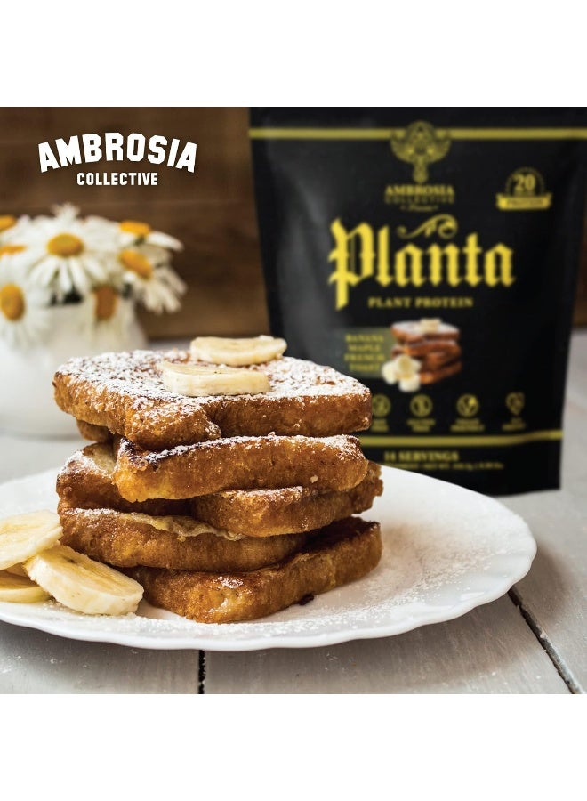 Ambrosia Planta - Premium Organic Plant-Based Protein | Vegan & Keto Friendly | Gourmet Flavors With No Bloating Or Stomach Upset | No Added Sugar | 14 Servings | (Banana Maple) - Image 5