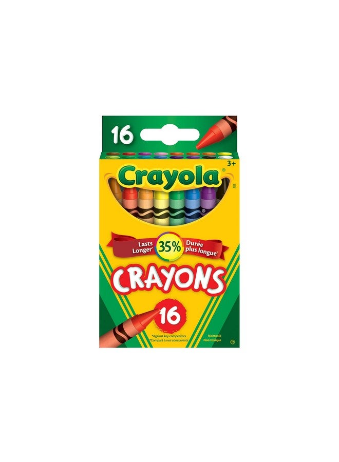CRAYOLA Long Crayons (16 Pcs Set),Multicolor