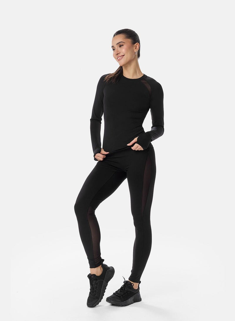 Cardio Bunny Mesh-Panel Performance Leggings - Image 4