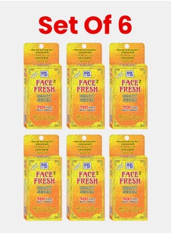 Face Fresh Set of 6 Face Beauty Serum - Vitamin B3 & Glutathione, Clears Pimples & Acne, Lightens & Reduces Pigmentation, Moisturizing, For All Skin Types 7ml 