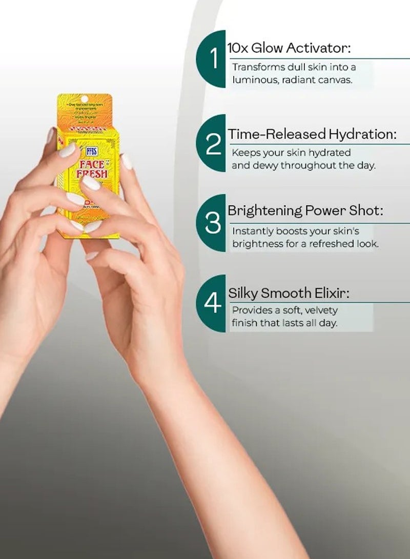 Face Fresh Set of 6 Face Beauty Serum - Vitamin B3 & Glutathione, Clears Pimples & Acne, Lightens & Reduces Pigmentation, Moisturizing, For All Skin Types 7ml - Image 4