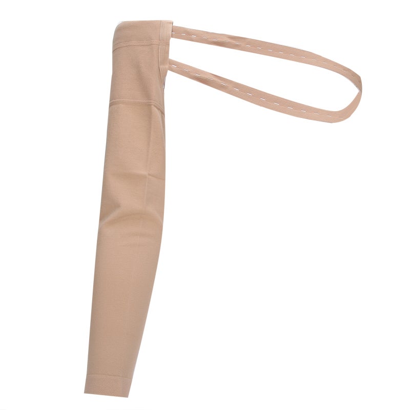 Lymphedema Compression Sleeve M Size Gradual Pressure Swelling Reduction - Anti-Slip Shoulder Strap Post Mastectomy Arm Sleeve for Breast Cancer Recovery - Image 2