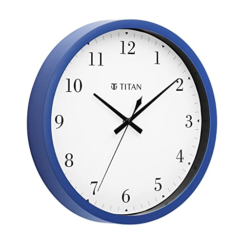 Titan Classic Blue Wall Clock with Silent Sweep Technology - 30.0 cm x 30.0 cm (Medium) - Image 3