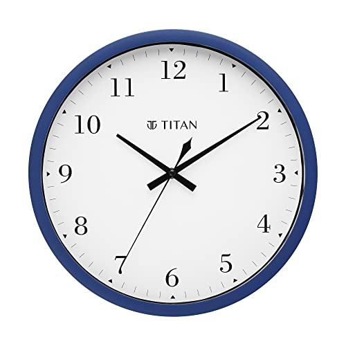 Titan Classic Blue Wall Clock with Silent Sweep Technology - 30.0 cm x 30.0 cm (Medium) - Image 1