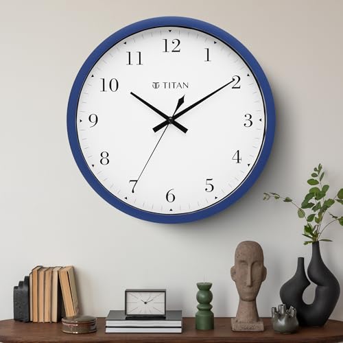 Titan Classic Blue Wall Clock with Silent Sweep Technology - 30.0 cm x 30.0 cm (Medium) - Image 2
