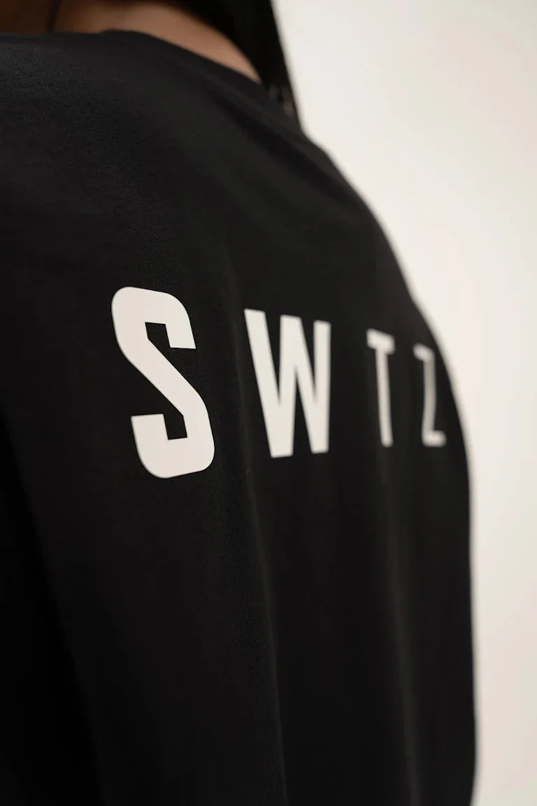 SWTZ LOUNGE CROP TSHIRT STATEMENT