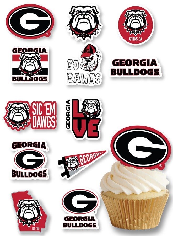 PartyKandy Party Supplies for Football, Birthday, Graduation Party Decorations (Georgia Bulldogs) - Image 1