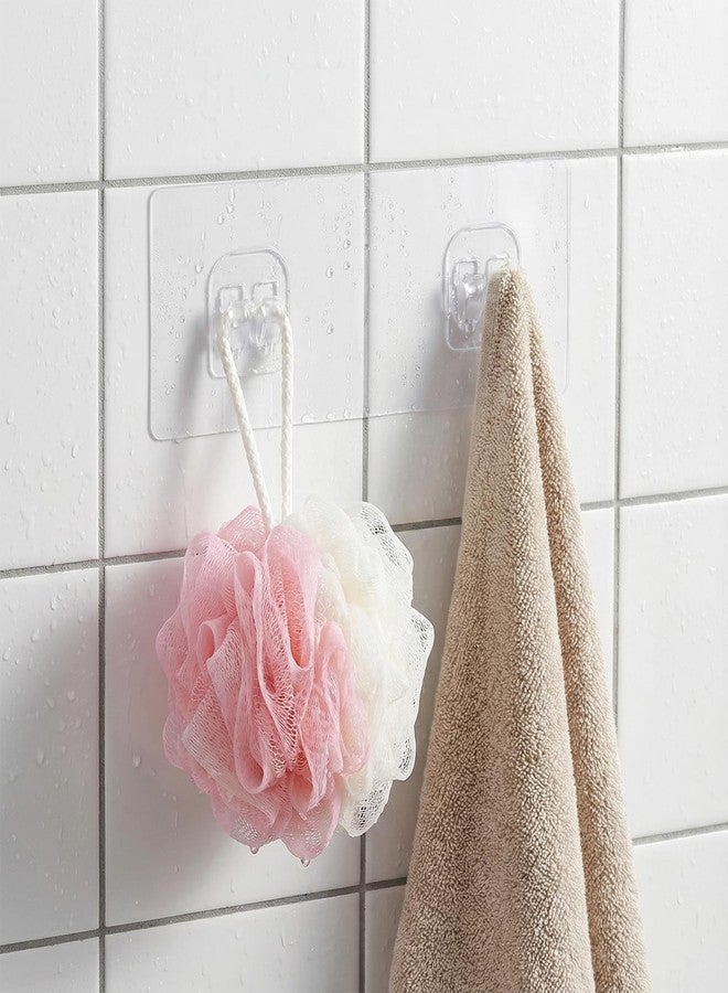cobee 8Pcs Shower Caddy Adhesive, Shower Caddy Hooks, Showers Caddies Adhe sive Replacement Showering Shelf Adhesive, Show ers Caddies Hanger No Drilling Showers Kitchen Accessories - Image 3
