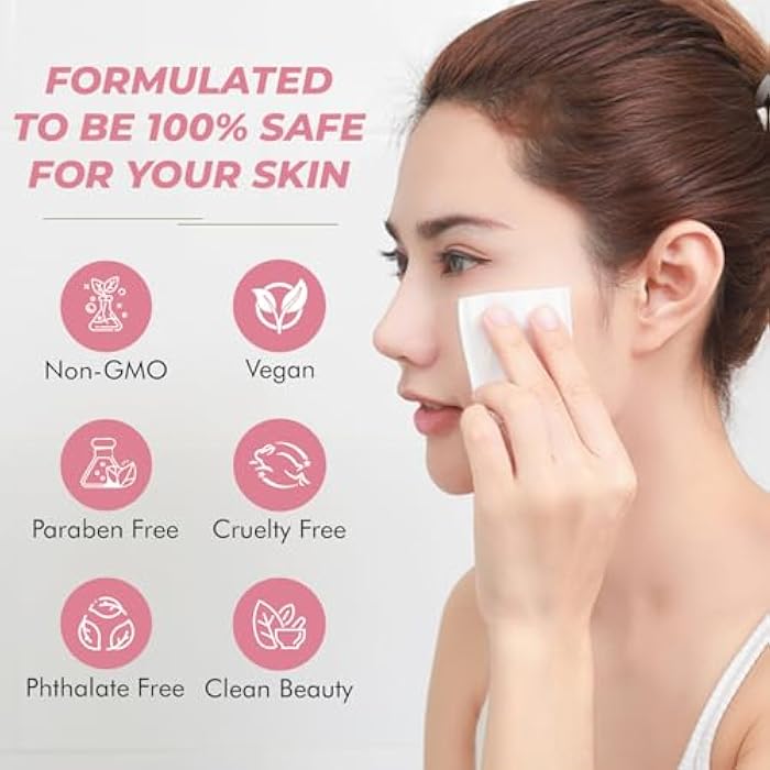 Sunday Essence مناديل الوجه بالكولاجين - مختبرة من قبل أطباء الجلد، العناية بالبشرة الكورية، مناديل مرطبة ومشدودة للوجه للتنظيف والانتعاش - لطيفة، نباتية، 95% طبيعية - 1 عبوة - Image 5