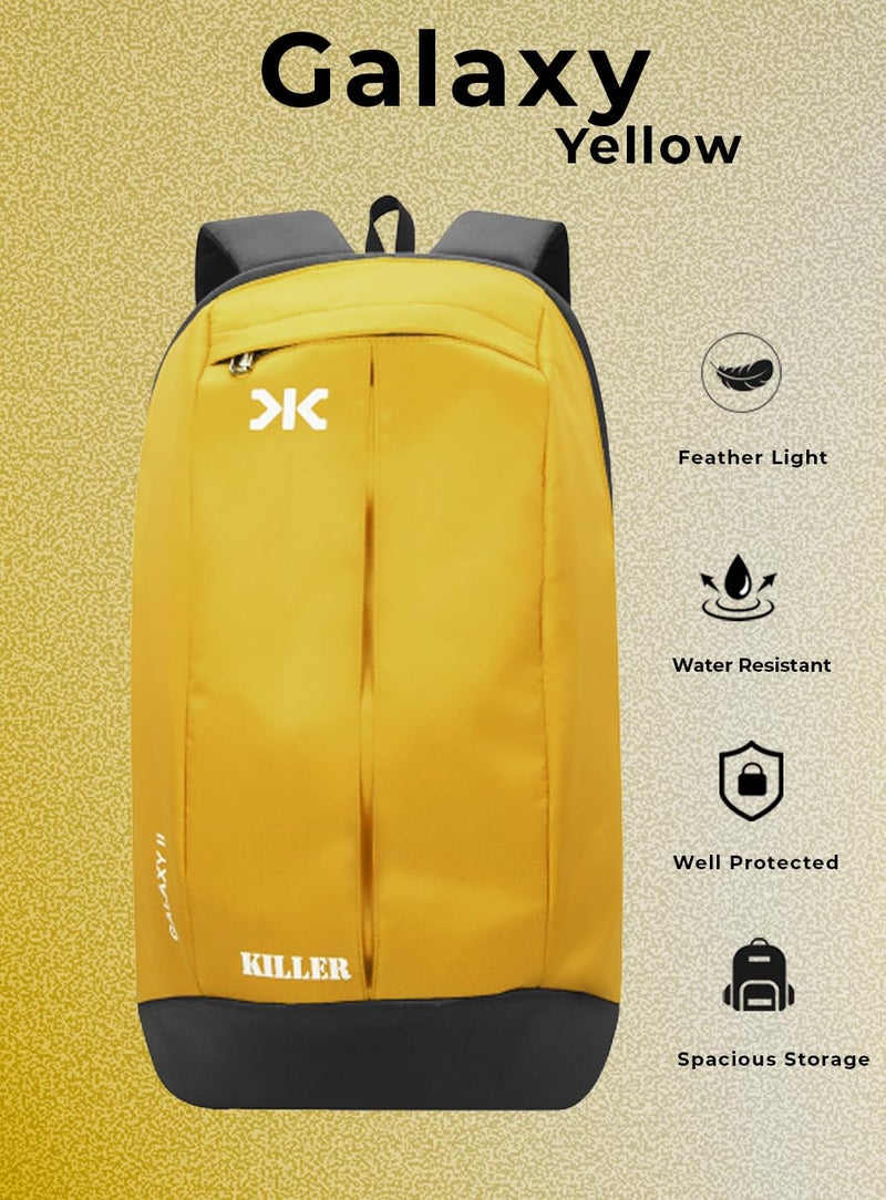 KILLER Galaxy Small Outdoor Mini Standard Backpack 12L Daypack (Yellow) - Image 2