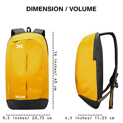 KILLER Galaxy Small Outdoor Mini Standard Backpack 12L Daypack (Yellow) - Image 5
