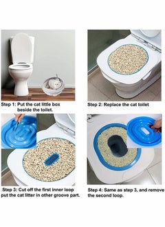 Y&D Cat Toilet Training Kit, 40 * 3.5cm ABS Trainer Help Train Your to Use for Kitty Kitten  - Image 3