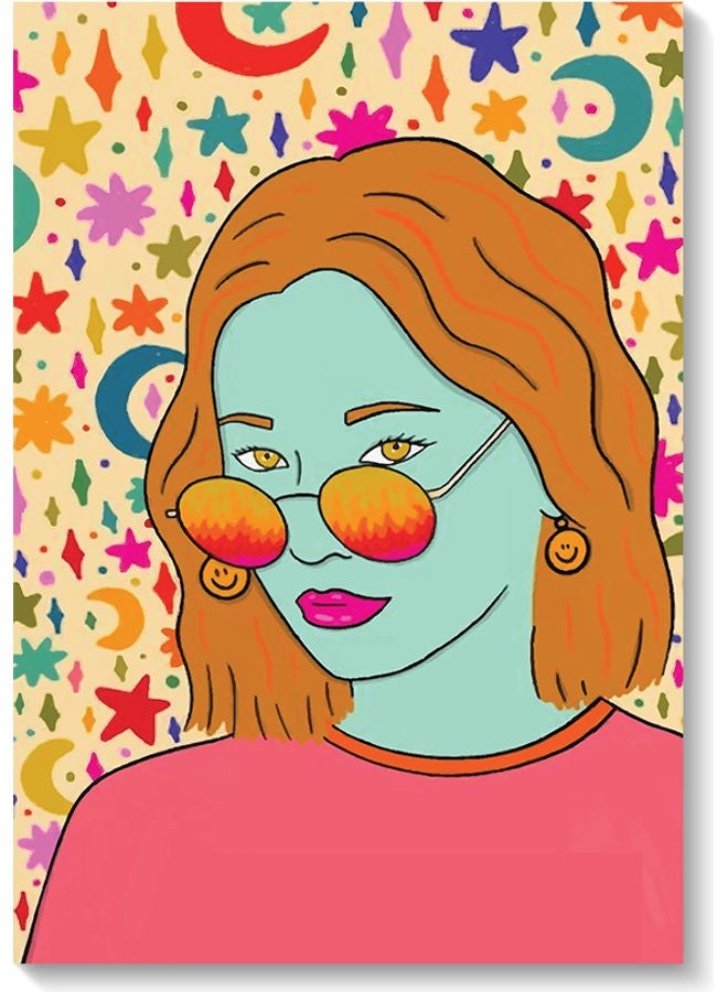 RYN Cool Woman Wall Art Multicolour 40x60cm - Image 2