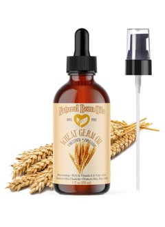 Natural Born Oils Wheat Germ Oil 4oz 100 Pure Natural Organic Coldpressed Unrefined Rejuvenating Rich in Vitamin E Moisturizer for Skin Hair