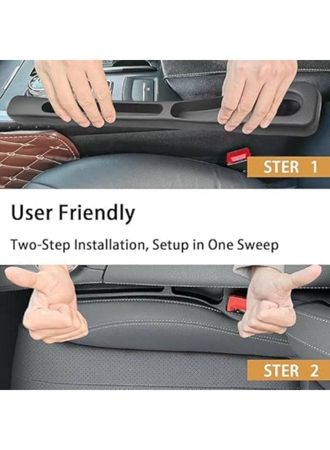 UShop U-Shop Car Seat Gap Filler Organizer ✔, Multifunctional for Mobile Phone, Keys, and Wallet, Universal Car Gap Filler for Cars and Trucks, 2 Pieces - Image 5