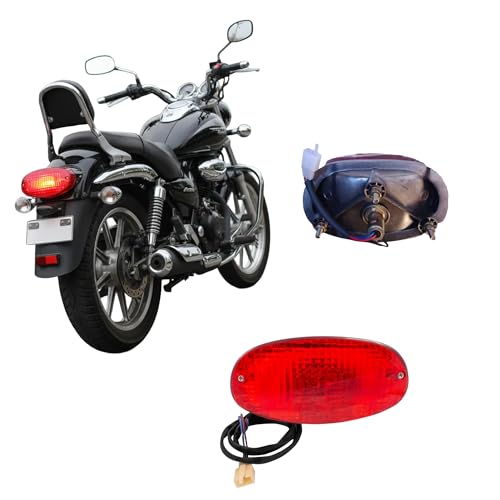VTRUST Tail Light Compatible for Bajaj Avenger 150, Avenger 180 & Avenger 200 | Rear Brake Tail Lamp Assembly | Halogen Red Tail Light | OEM Fit Replacement | Corrosion Resistant Durable Finish - Image 1
