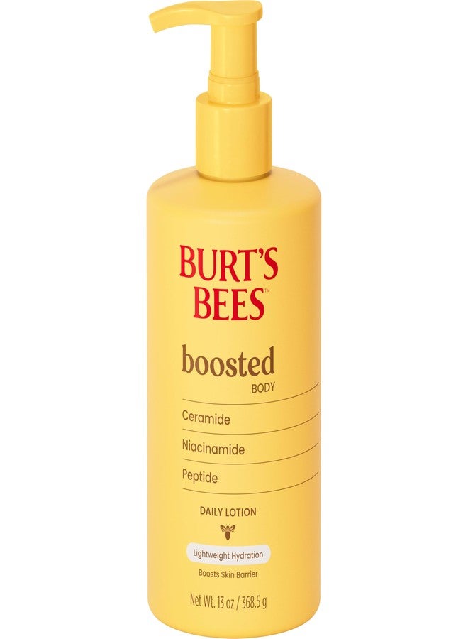 Burt's Bees Boosted Body Lotion with Ceramide, Niacinamide and Peptide, Lightweight Daily Lotion Boosts Skin Barrier, 13 oz. Bottle - Image 2