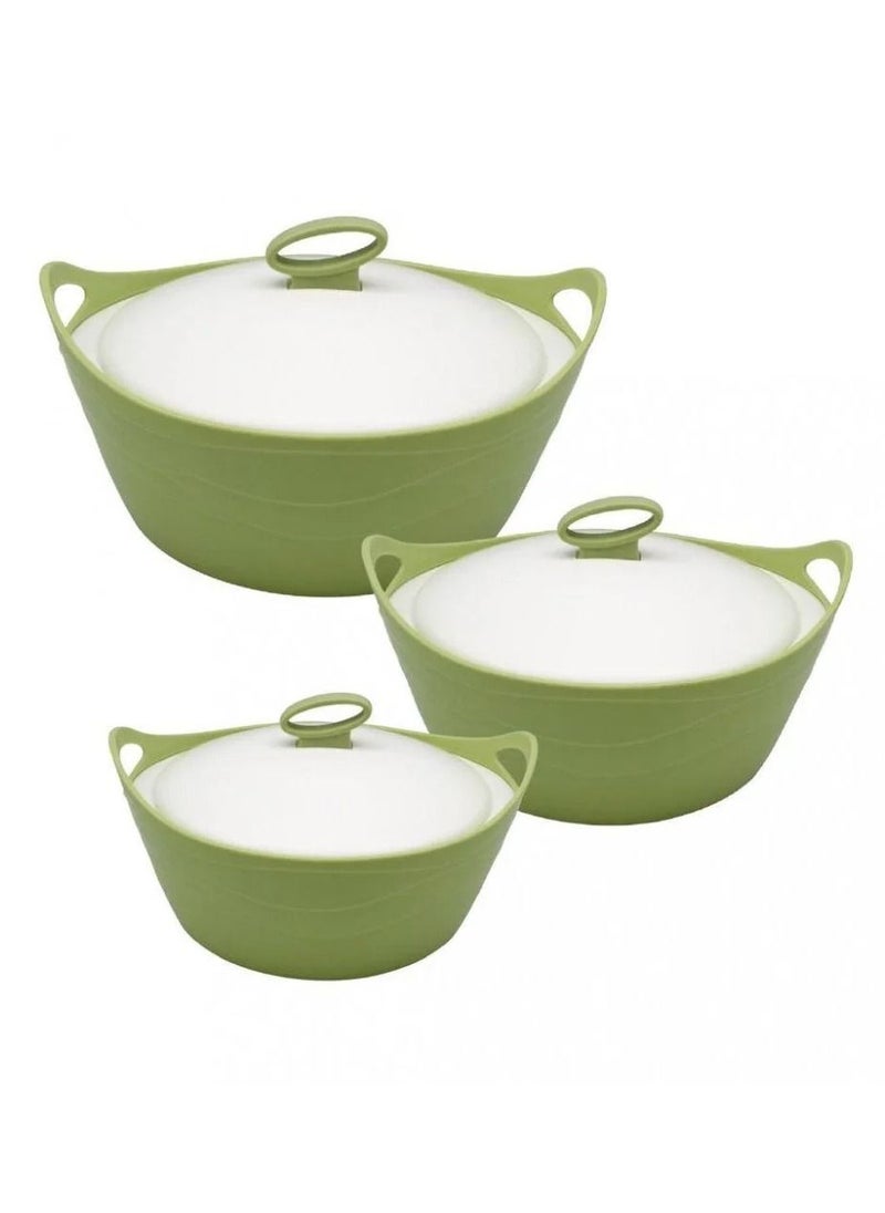BASURRAH Set of 3 stainless steel inner food containers 19-22027  - Image 1