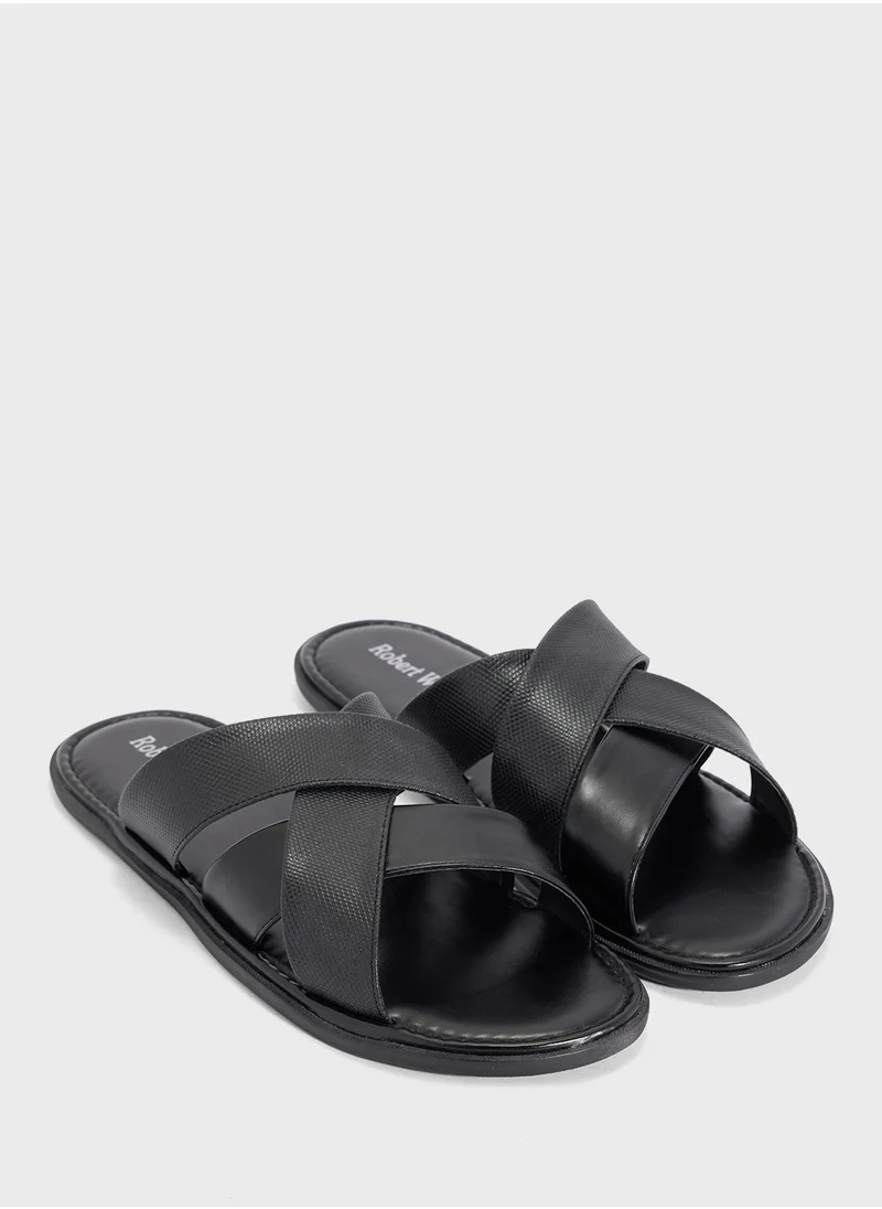 روبرت وود Cross Strap Sandals