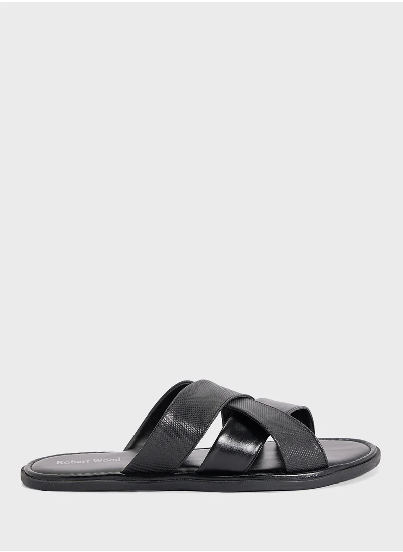 روبرت وود Cross Strap Sandals