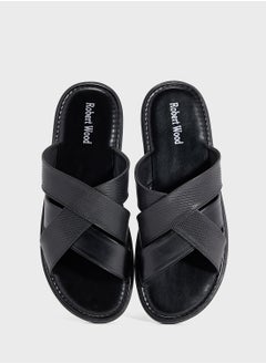Robert Wood Cross Strap Sandals  - Image 4