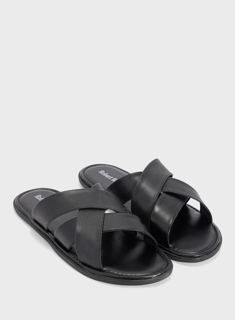 Robert Wood  Cross Strap Sandals for Men | Best Price UAE