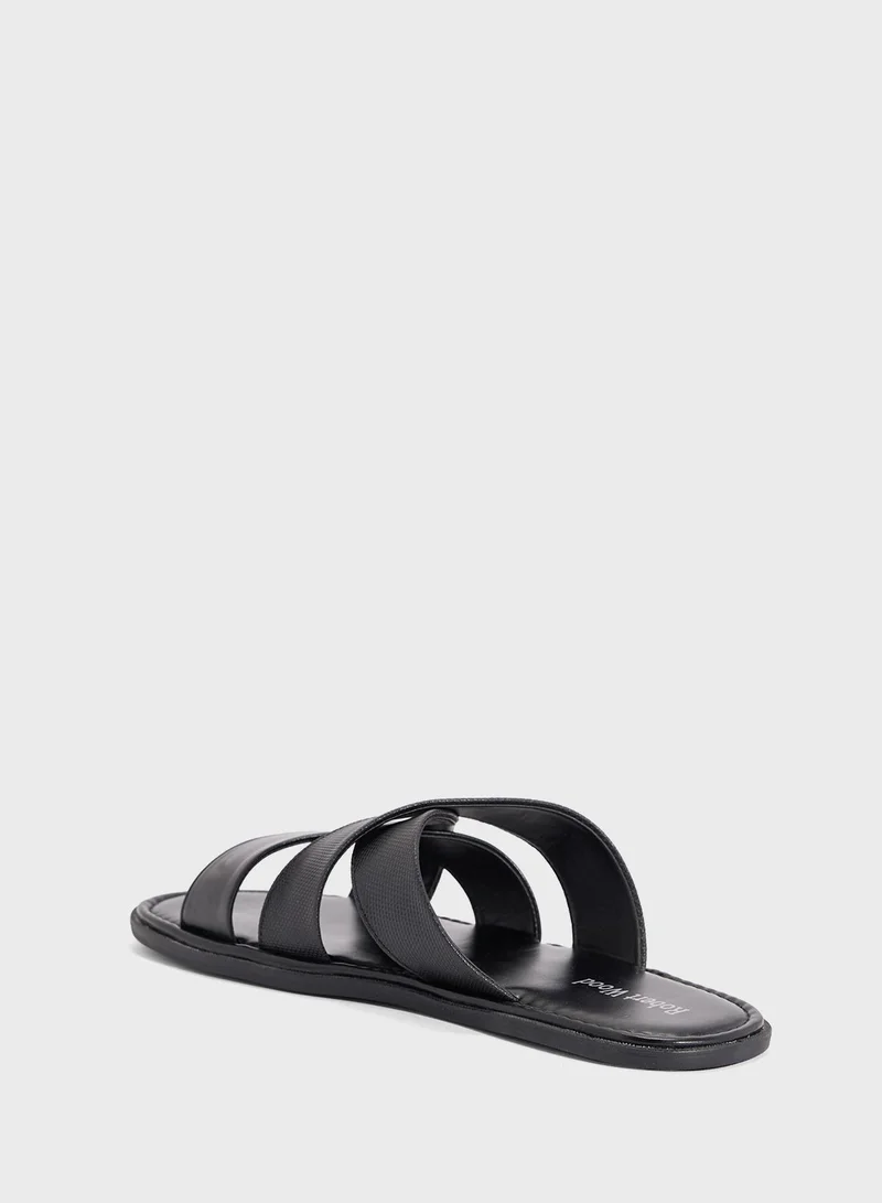 Robert Wood  Cross Strap Sandals for Men | Best Price UAE