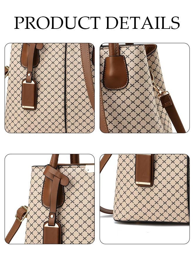 DUNISO Elegant Women's Handbag with Removable Shoulder Strap Large Capacity Tote Shoulder Bag Fashion Ladies Satchel Bag for Office Travel Daily Bag - Image 3