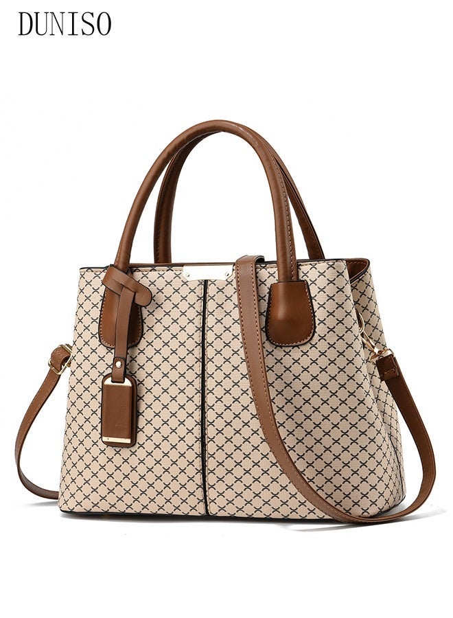 DUNISO Elegant Women's Handbag with Removable Shoulder Strap Large Capacity Tote Shoulder Bag Fashion Ladies Satchel Bag for Office Travel Daily Bag - Image 5