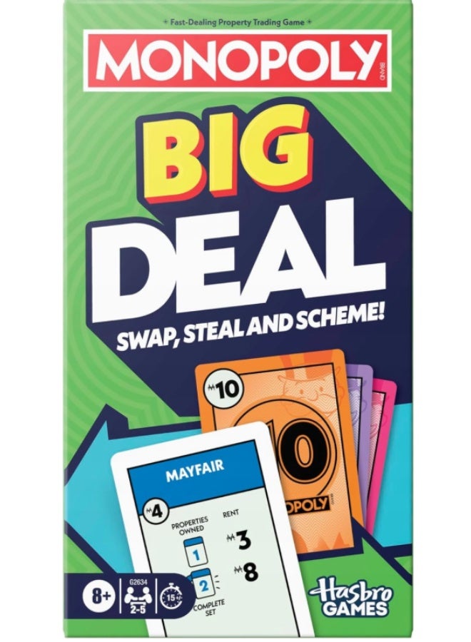 Hasbro Games Hasbro Monopoly Big Deal Card Game - Image 1