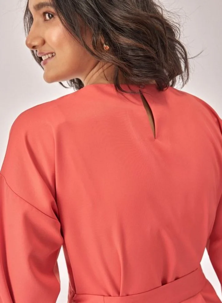 The Label Life Colorblock Belted Shift Dress