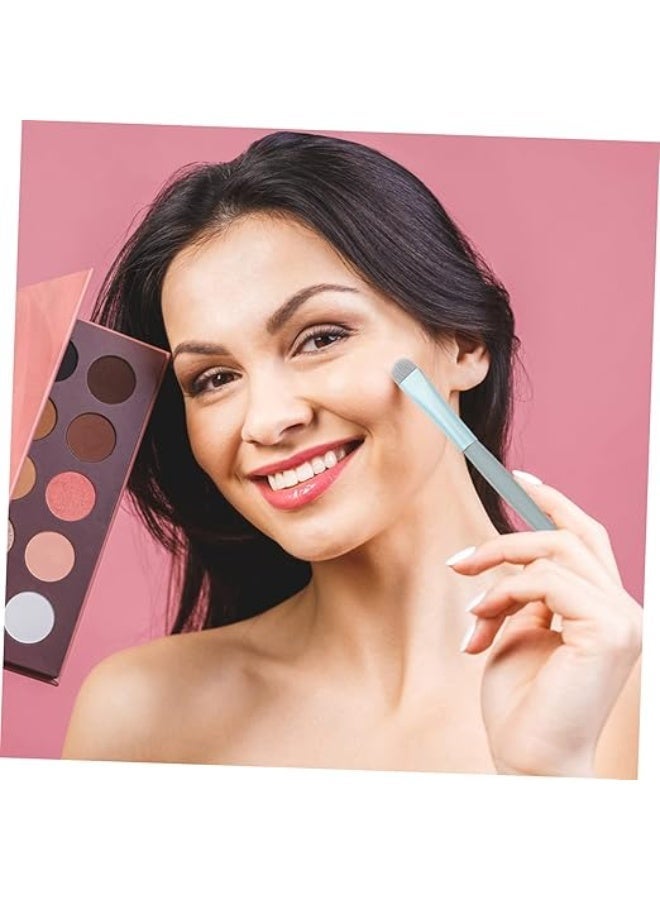 HUANXIN HOME 8PCS Sets Travel Size Makeup Brushes Set Mini Face Make up Brushes Brushes Bag for Makeup Party Favors Wedding Bridal Shower Favors Bridesmaid Gift Bachelorette Party Gift (Light Blue, 8pc) - Image 2