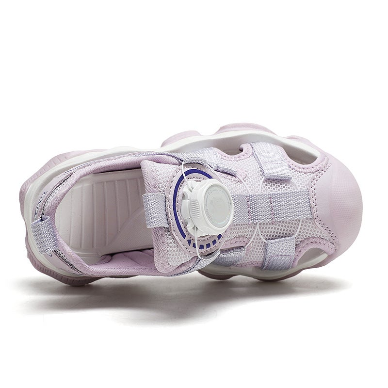 Jinjiang Boys And Girls Sandals Summer Non-Slip Soft Bottom Toe Breathable Beach Shoes For Middle And Large Children Boys And Girls Sports Sandals - Image 5