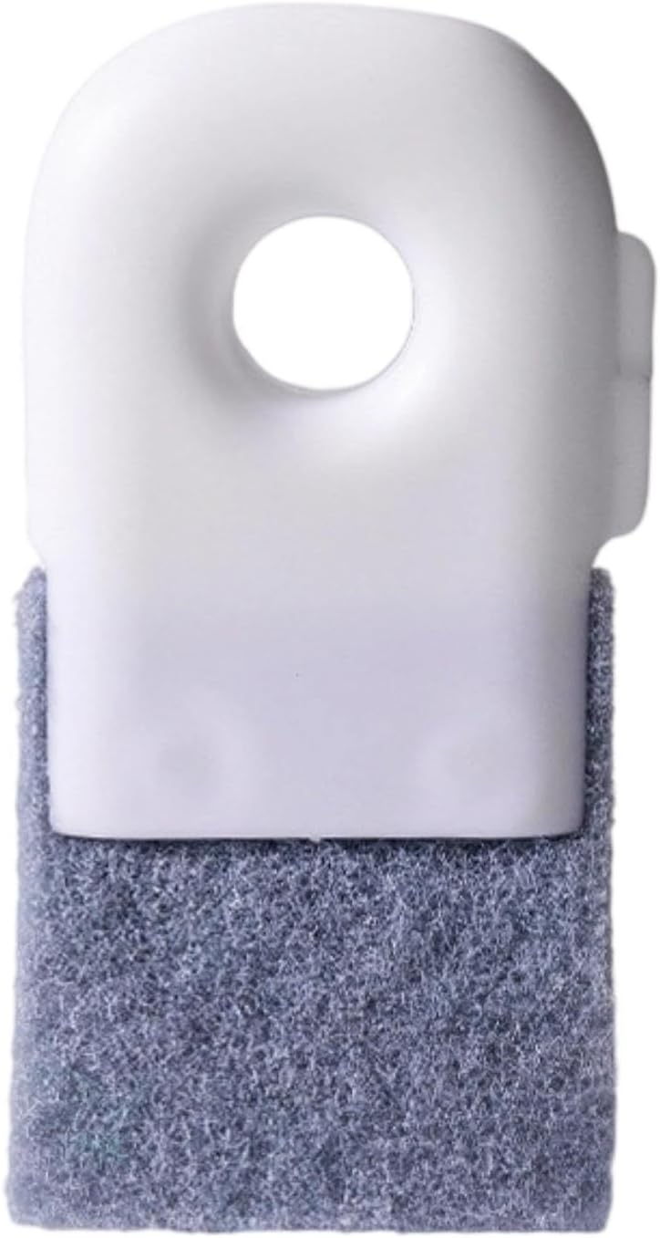 Portable Track Cleaner, Practical and Reusable, Household Window Slot Cleaning Brush, Window Cleaning Brush, White - Image 1