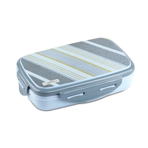 JAYPEE Ecosteel Sr. Inner Stainless Steel Insulated Lunch Box for School Kids |Airtight Leakproof Tiffin Box for Kids |Food Grade|BPA Free, 550 ml, Blue - Image 1