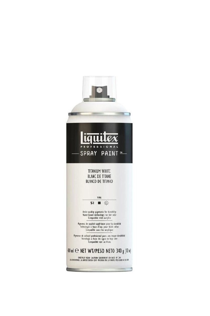 Liquitex All Purpose Interior-Exterior Spray Paint Titanium White 400.00 ml