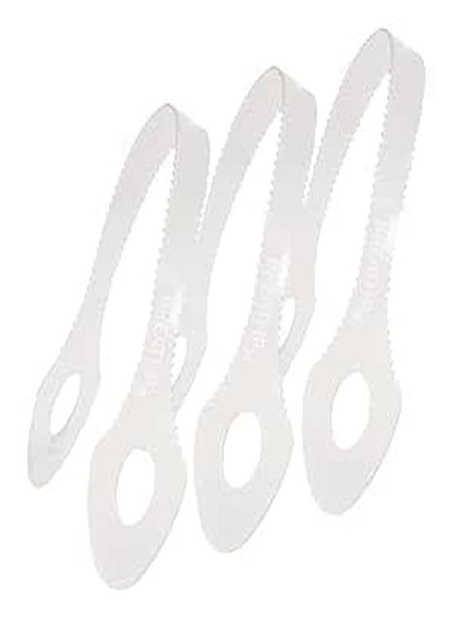 BreathRX Tongue Cleaner Scraper - Plastic White - Eliminate Bad Breath RX - Set of 3