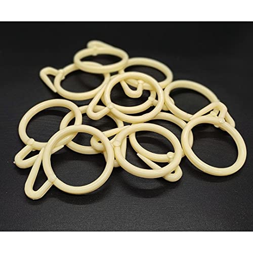 FAPBADRI Heavy Duty Large Curtain Rings Having 2 inch Inner Diameter, Colour Ivory, 20 Pieces - Image 4
