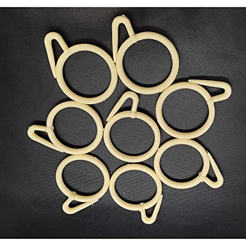 FAPBADRI Heavy Duty Large Curtain Rings Having 2 inch Inner Diameter, Colour Ivory, 20 Pieces - Image 1