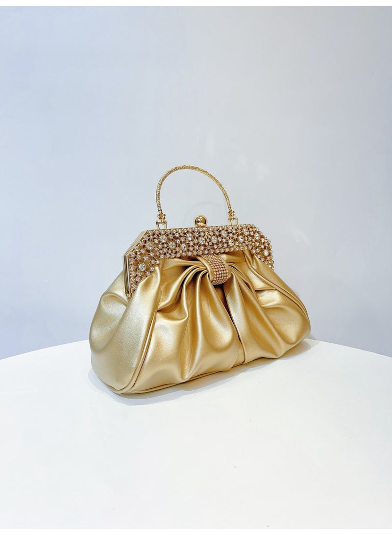 MAGNISHAN Luxury Rhinestone Evening Clutch Bag for Women, Elegant Party Handbag with Chain Strap - Image 2