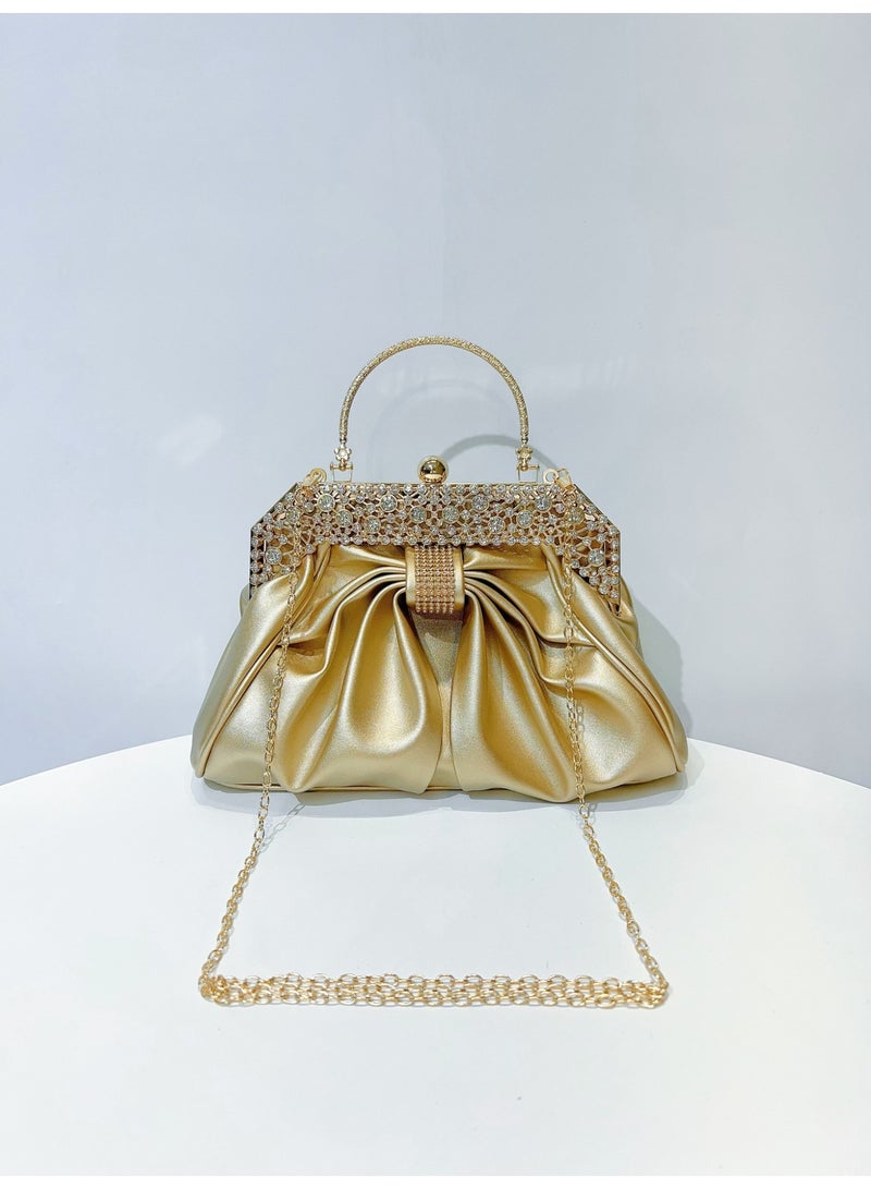 MAGNISHAN Luxury Rhinestone Evening Clutch Bag for Women, Elegant Party Handbag with Chain Strap - Image 5