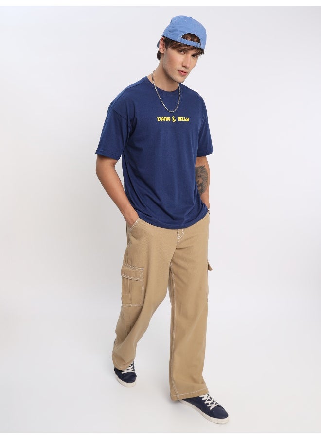 Beyoung Young And Wild Printed Oversized T-shirt for Men  - Image 5