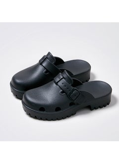 Generic Two-Way Thick-Soled Lab Slipper Clogs for Women 902 black 